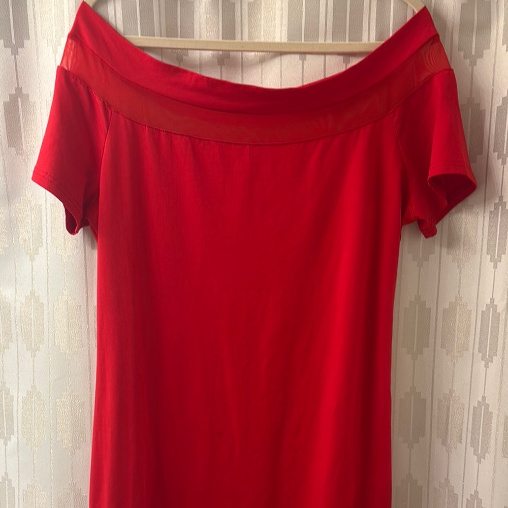 Off the shoulders Sexy Red Dress - Picture 2 of 10